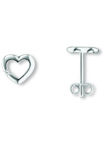 ONE ELEMENT Damen Paar Ohrhänger "Zirkonia Herz Ohrringe Ohrstecker aus 925 Silber", Damen, Silber 925 (Sterlingsilber), silber, Silber 925