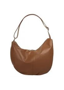 Shopper Samantha Look Gr. B/H/T: 29cm x 24cm x 14cm onesize, braun (cognac) Damen Taschen echt Leder, Made in Italy