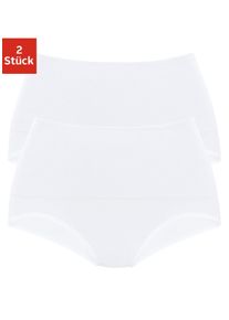 Petite Fleur Damen Formslip, Gr. 32, weiß, Obermaterial: 65% Baumwolle, 20% Elasthan, 15% Polyamid, unifarben, Unterhosen, aus elastischer Baumwolle,
