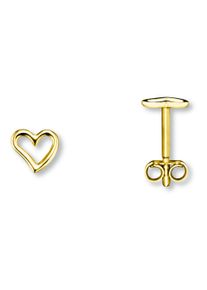 ONE ELEMENT Damen Paar Ohrhänger "Herz Ohrringe Ohrstecker aus 333 Gelbgold", Damen, Gelbgold 333, gold, Gelbgold 333, Ohrringe, Damen Gold Schmuck