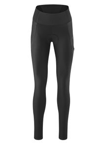 Gonso Damen Fahrradhose "Essential Tight Cargo SC W", schwarz, Gr. 44, 78% Polyester; 22% Elasthan, Hosen, Damen Radhose lang mit Sitzpolster,