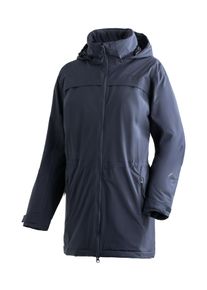 Maier Sports Damen Funktionsmantel "Metor Coat W", blau, Gr. 44, 100% Polyester (recycelt), Mäntel, Damen Mantel, Outdoormantel wind/wasserdicht, 4