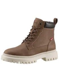 Levi's Schnürboots LEVI'S "Lennox" Gr. 39, braun Damen Schuhe Blockabsatz, Schnürstiefelette, Boots, gepolsterter Schaftrand