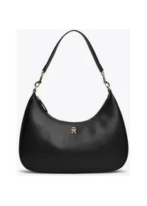 Hobo Tommy Hilfiger "TH REFINED HOBO" Gr. B/H/T: 35cm x 26cm x 8cm, schwarz Damen Taschen Handtasche