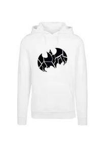 Sweatshirt F4NT4STIC "F4NT4STIC Herren Batman Logo shattered with Fitted heavy hoody" Gr. 4XL, weiß Herren Sweatshirts