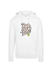 Sweatshirt F4NT4STIC "F4NT4STIC Herren Scooby Doo Ruh-Roh Dog Tag with Heavy Hoody" Gr. 4XL, weiß Herren Sweatshirts