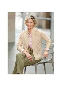 Strickjacke Classic Basics Gr. 38, beige (sand) Damen Strickjacken