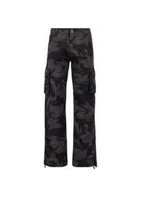 Cargohose Alpha Industries "Alpha Industries Men - Pants Jet Pant Camo" Gr. 33, Normalgrößen, schwarz (schwarz camo) Herren Hosen