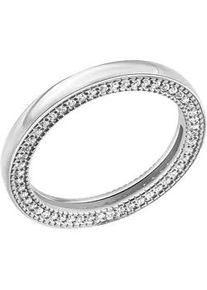 Fingerring Celesta "925 Silber mit weißen Zirkoniasteinen" Fingerringe Gr. 058 (18,5), Silber 925 (Sterlingsilber), silberfarben (silbergrau, weiß) Damen