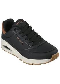 Sneaker Skechers "UNO-SUITED ON AIR" Gr. 40, braun (schwarz-braun) Herren Schuhe Freizeitschuh, Halbschuh, Schnürschuh mit modischer Keilsohle