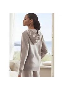 Strickjacke ELBSAND Gr. 36/38, grau (taupe) Damen Strickjacken aus hochwertigem Strick, Loungewear