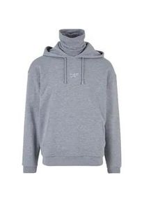 Kapuzensweatshirt DEF "DEF Herren Hendrik Hoody Grey Melange" Gr. 2XL, grau (grau melange) Herren Sweatshirts