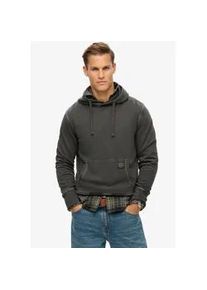 Kapuzensweatshirt Superdry "CONTRAST STITCH RELAXED HOODIE" Gr. S, schwarz (washed schwarz) Herren Sweatshirts