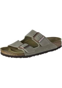 Birkenstock Arizona Leoi Sandalen Damen - braun - Gr. 36 - Nubukleder