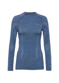 Falke Wool Tech Langarmshirt Damen - blau - Gr. L - Schurwolle/Polyamid/Elastan