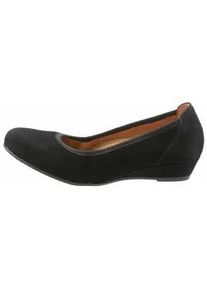 Pumps Gabor "KRETA" Gr. 37, schwarz Damen Schuhe Keilabsatz, Halbschuh, Schlupfschuh, in bequemer Weite G (= weit)