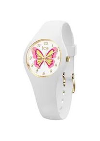 Ice Watch Quarzuhr ICE-WATCH "ICE fantasia - Butterfly Extra small 3H" Armbanduhren weiß Kinder Armbanduhr, Kinderuhr, Mädchenuhr, Schmetterling, Schulanfang