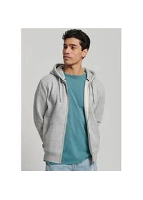 Kapuzensweatjacke Superdry "ESSENTIAL LOGO ZIP HOODIE" Gr. XXL, grau (athletic marl) Herren Sweatjacken