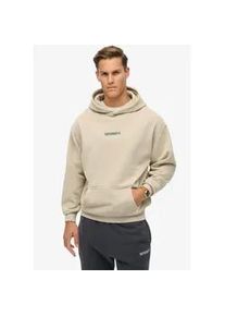 Kapuzensweatshirt Superdry "MICRO LOGO GRAPHIC LOOSE HOOD" Gr. S, grau (chateau grau) Herren Sweatshirts