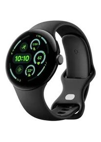 Smartwatch Google "Pixel Watch 3 45mm LTE" Smartwatches Gr. 4G (LTE)-3G (UMTS), schwarz (obsidian)