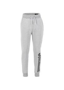 Jogginghose Alpha Industries "Alpha Industries Men - Jogger Alpha Jogger" Gr. L, Normalgrößen, grau (grau heather) Herren Hosen