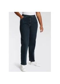 Straight-Jeans KjBRAND "Babsie" Gr. 50 (25), K-Gr, blau (denim stoned) Damen Jeans mit Stretch