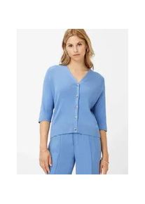 Cardigan Brax "Style ALICE" Gr. 46, blau Damen Strickjacken