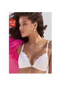 Bralette-BH Vivance "Mirja" Gr. 75, Cup A, weiß Damen BHs ohne Bügel, mit nahtlos vorgeformten Cups, Dessous