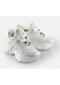 Sneaker Buffalo "BINARY ICE 3.0" Gr. 39, weiß Damen Schuhe Freizeitschuh, Chunky-Sneaker, Schnürschuh mit Schmuckelementen