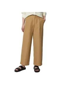 Marc O'Polo Chinohose MARC O'POLO DENIM "aus Baumwolle-Leinen-Lyocell-Mix" Gr. S, Normalgrößen, beige Damen Hosen