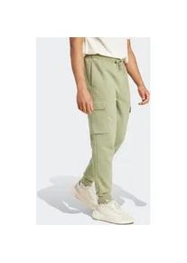 Sporthose Adidas SPORTSWEAR "ESSENTIALS FLEECE REGULAR TAPERED CARGOHOSE" Gr. XXL, N-Gr, grün (tent grün) Herren Hosen