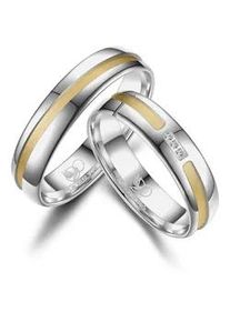 Verlobungsring MARRYA "Silber Ringe Trauringe Eheringe Partnerringe" Fingerringe Gr. 60, Silber 925 (Sterlingsilber), goldfarben (herren ring, silber, gold) Damen