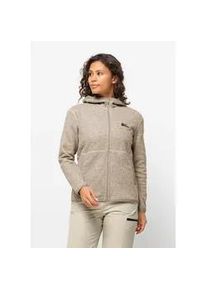 Fleecejacke Jack Wolfskin "TANNENSPUR JKT W" Gr. S (36), braun (anis) Damen Jacken