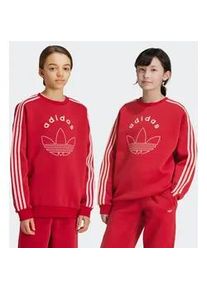 Sweatshirt Adidas ORIGINALS "CREW" Gr. 164, rot (team victory red) Kinder Sweatshirts