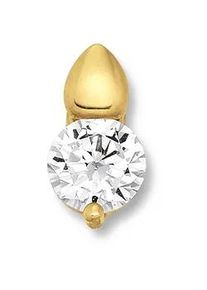 Ketten-Anhänger ONE ELEMENT "Zirkonia Anhänger aus 333 Gelbgold" Schmuckanhänger Gr. mit Zirkonia, Gelbgold 333, goldfarben (gold) Damen Gold Schmuck