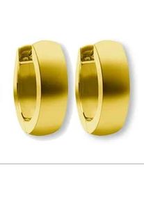 Paar Creolen ONE ELEMENT "Ohrringe aus 585 Gelbgold Ø 12,0 x 4,0 mm" Ohrringe Gr. Damen, Gelbgold 585, goldfarben (gold) Damen Gold Schmuck