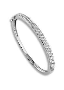 Silberarmband ONE ELEMENT "Zirkonia Armreif aus 925 Silber" Armbänder Gr. Silber 925 (Sterlingsilber), silberfarben (silber) Damen Silber Schmuck