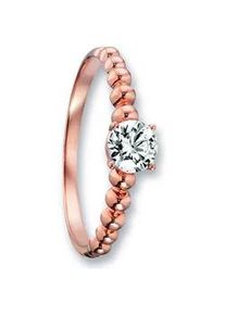 Goldring ONE ELEMENT "Zirkonia Ring 333 Roségold" Fingerringe Gr. 52, mit Zirkonia, Roségold 333, rosa (rosé) Damen Gold Schmuck