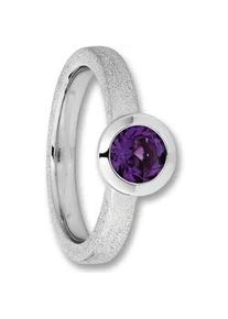 Silberring ONE ELEMENT "Amethyst Ring aus 925 Silber" Fingerringe Gr. 58, Silber 925 (Sterlingsilber), silberfarben (silber) Damen Silber Schmuck