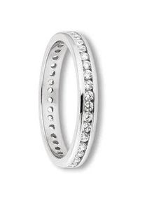 Silberring ONE ELEMENT "Zirkonia Ring aus 925 Silber" Fingerringe Gr. 56, mit Zirkonia, Silber 925 (Sterlingsilber), silberfarben (silber) Damen Silber Schmuck