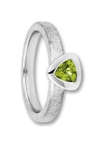 Silberring ONE ELEMENT "Peridot Ring aus 925 Silber" Fingerringe Gr. 52, Silber 925 (Sterlingsilber), silberfarben (silber) Damen Silber Schmuck