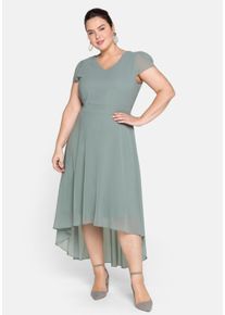 Große Größen Abendkleid mit Flügelärmeln Gr. 42 grün von sheego für Damen
