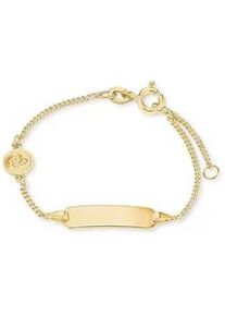 Goldarmband Amor "Schutzengel, 2014330" Armbänder Gr. Gelbgold 375, goldfarben (gelbgoldfarben) Mädchen Made in Germany