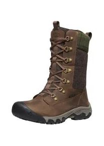 Winterstiefel Keen "GRETA TALL BOOT WP" Gr. 37, braun (schwarz earth) Damen Schuhe Snowboots, Winterboots, Winterschuhe, wasserdicht