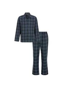 Pyjama BOSS Gr. XXL, blau (dunkelblau) Herren Homewear-Sets mit Markenlabel