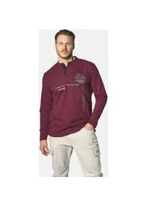 Sweatshirt Jan Vanderstorm "Sweatshirt GARDRED" Gr. XXL, rot (dunkelrot) Herren Sweatshirts