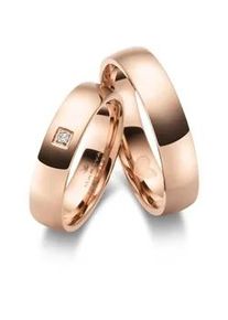 Partnerring MARRYA "Edelstahl Ringe Trauringe Eheringe Partnerringe" Fingerringe Gr. 52, Edelstahl, rosegold (damen ring, rosé) Damen