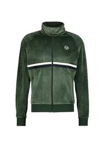 Trainingsjacke Sergio Tacchini "DALLAS 024 VELOUR TRACKTOP Herren" Gr. XXL, mountain view/gardenia Herren Jacken Trainingsjacke Herren, leichte Jacke, Velour, Sportjacke, Outdoor,Sale