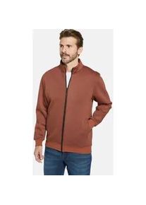 Sweatjacke Babista "Sweatjacke NORIETTA" Gr. XL, braun (cognac) Herren Sweatjacken im feinen Streifenmuster