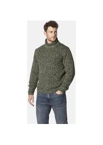 Rollkragenpullover Babista ""Pullover VESTIGONI"", Herren, Gr. M, grün (grün gemustert), Obermaterial: 50% Lama WL. 50% Polyamid ECONYL PA ECONYL., unifarben, casual, normal, ohne Ausschnitt, Langarm, Pullover